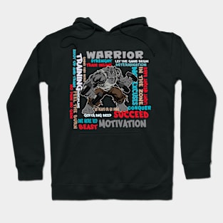 Motiviational Workout Shirt with Gym Phrases - Fitness - Bodybuilding Weight Lifter Hoodie